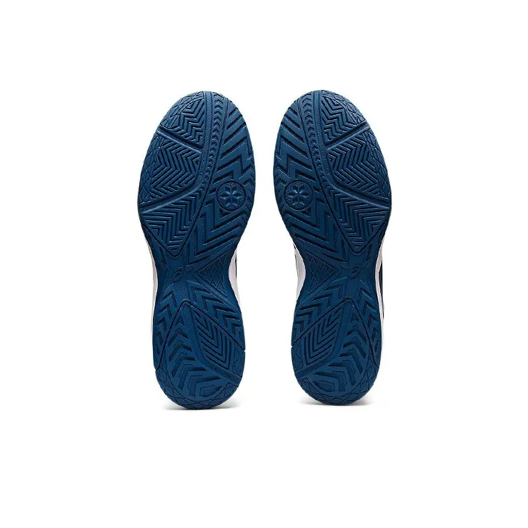 Asics Court Slide 2 Anti-Slip And Wear-Resistant Breathable Low-Top Tennis Shoes Men's Dark Blue Silver-5