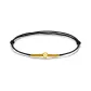 Black Cord (Solid Gold 999 Gold Bead)