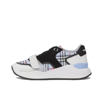 Burberry Ramsey Haymarket Check Print Light Blue White Black
