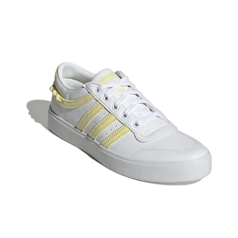 Adidas Originals Bryony Anti-Slip Wear-Resistant Low-Top Skateboard Shoes Women's White Yellow-2