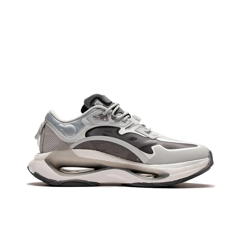 LiNing Beyond Infinity Durable Breathable Low Top Sports Casual Shoes Men's Glacier Gray-1