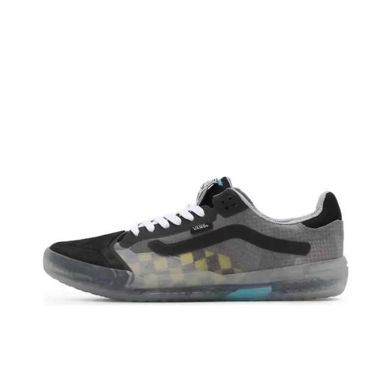 Vans Evdnt Transparent Rw Ultimatewaffle Low-Top Skateboard Shoes Unisex Black Gray Yellow-0