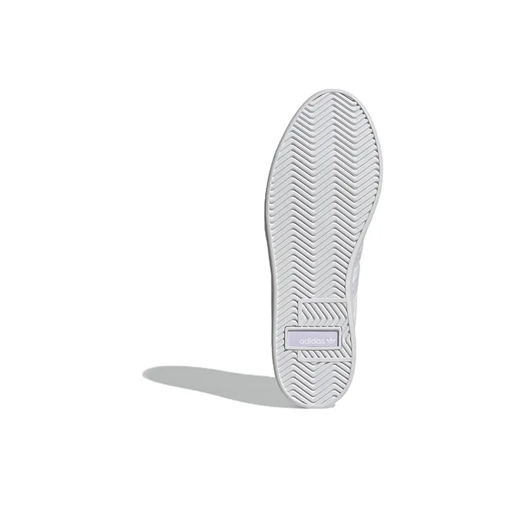 Adidas Originals Bryony Anti-Slip Wear-Resistant Low-Top Skateboard Shoes Women's White Purple-5