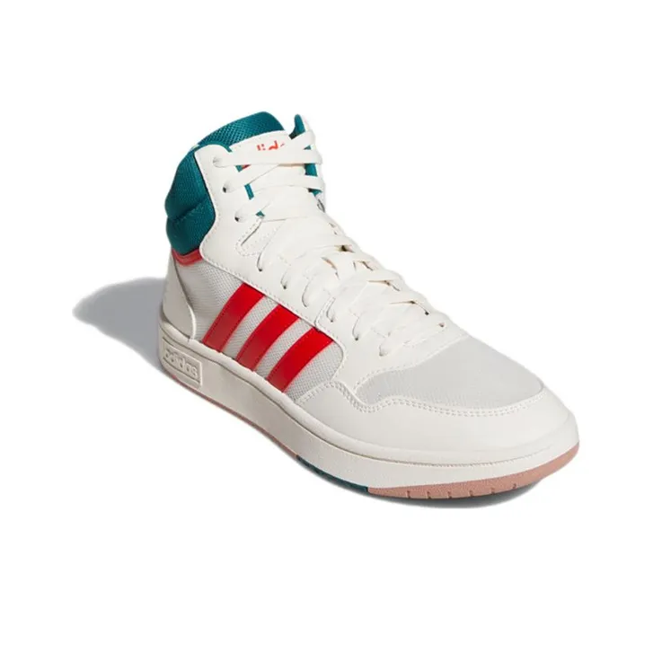 Hoops 3.0 Adidas Neo Mid 'White Vivid Red'-2