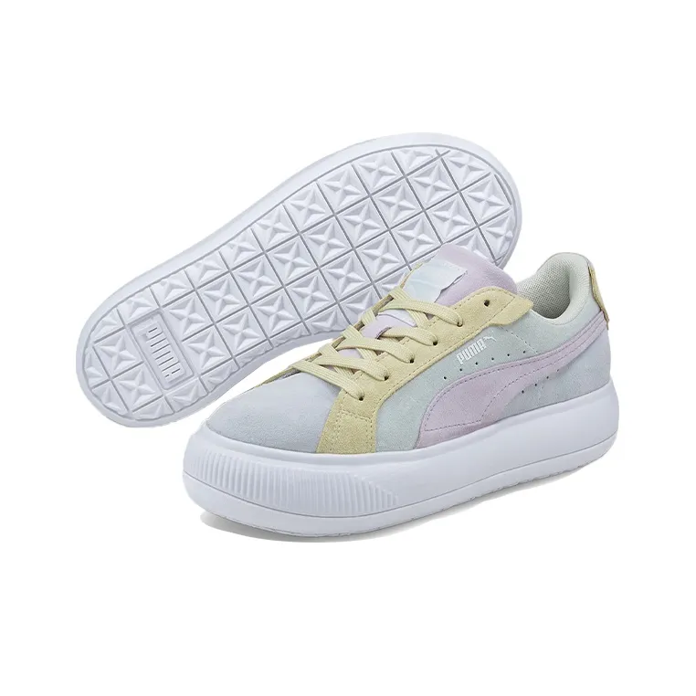 PUMA Suede Mayu Raw 'Ice Flow White' Women's-4