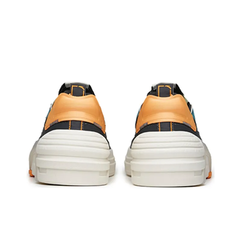Anta Life Collection ADO PRO Slip-Resistant Cushioning Wear-Resistant Low-Top Skateboard Shoes White Gray-4