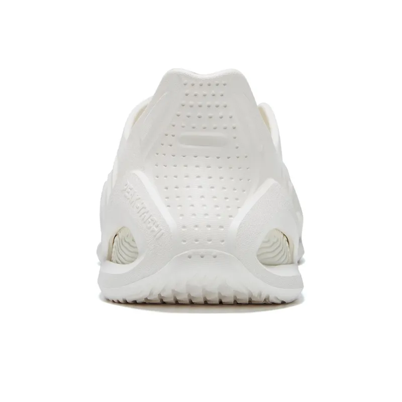 PEAK Taichi Clogs Sports Sandals Canvas White-3