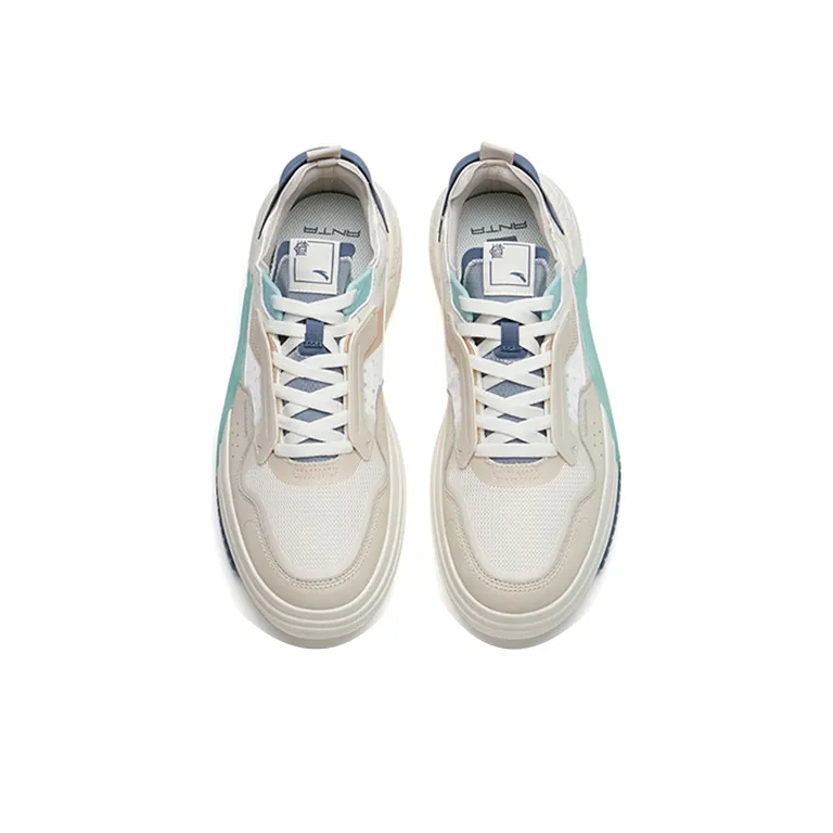 Anta Life Collection A Dao PRO Cushioning, Wear Resistant Low Top Skateboard Shoes Men's White Gray-3