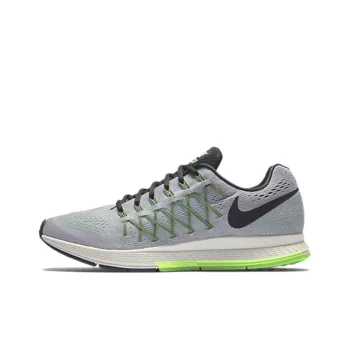 Nike Air Zoom Pegasus 32 Cushioning Anti-Slip And Wear-Resistant Low-Top Running Shoes Men's Gray Green