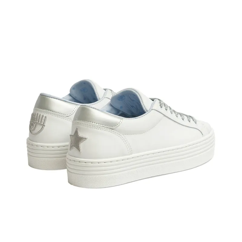 CHIARA FERRAGNI Star-patch Lace-up Sneakers-3