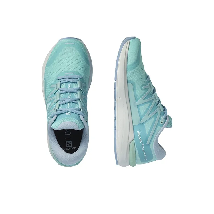 SALOMON Sonic 4 Durable Breathable Low-Top Casual Running Shoes Women's Light Blue-3