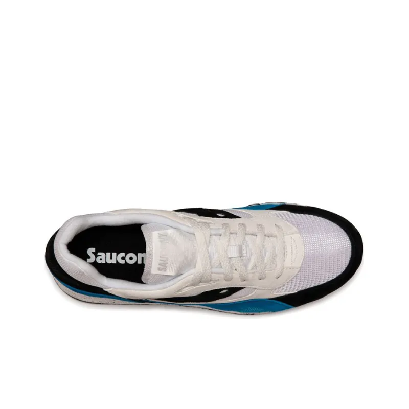 Saucony Shadow 6000 Low Top Running Shoes Men's White Blue Black-3