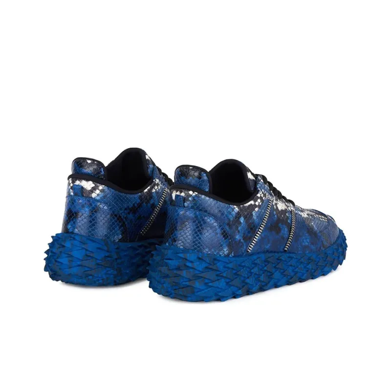 Giuseppe Zanotti/GZ Urchin Wear-Resistant Low-Top Casual Shoes Men's Blue Black-4