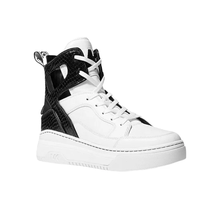 MICHAEL KORS Matson High-Top Skateboard Shoes Women's White-2