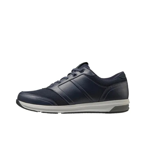 Mizuno Anti Slip And Wear Resistant Breathable Cushioning Coverage Support Low Top Casual Shoes Men's Dark Blue