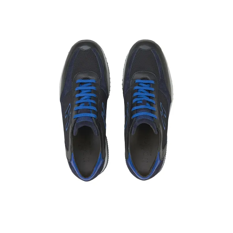 HOGAN Interactive Casual Shoes Men Low-Top Blue/Black-3