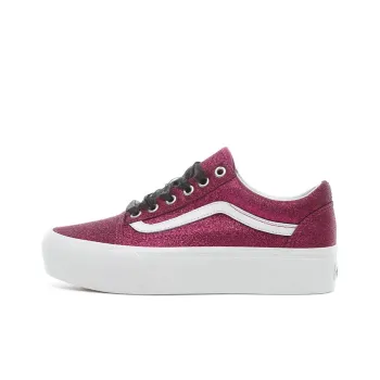 Vans Glitter Old Skool Platform 'Purple White' Women's