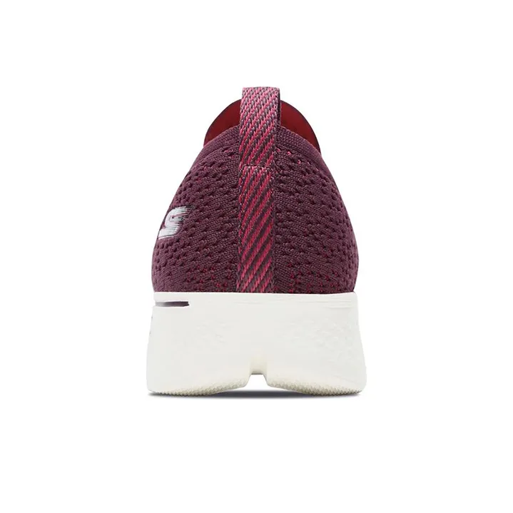 Skechers Go Walk 4 Gifted Cushioning Anti-Slip Wear-Resistant Breathability Low-Top Casual Shoes Women's Burgundy-3