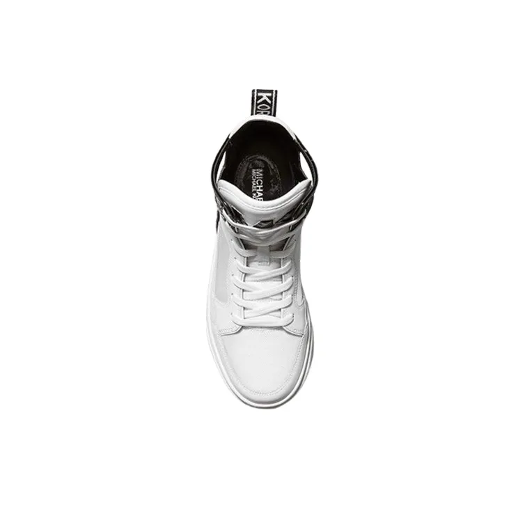 MICHAEL KORS Matson High-Top Skateboard Shoes Women's White-3