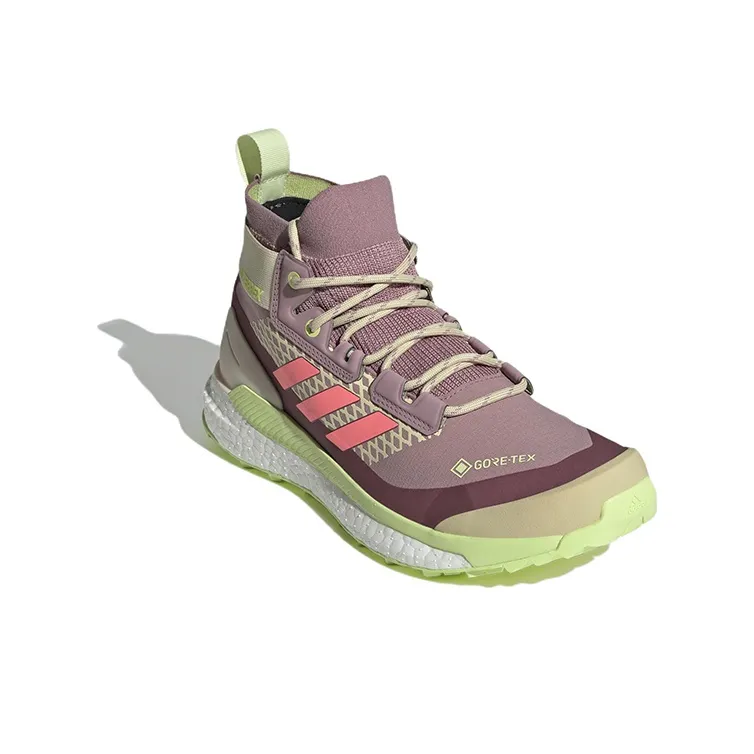 Adidas Terrex Free Hiker Gore Tex Acid Red Pulse Lime Women's-2