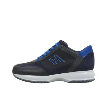 HOGAN Interactive Casual Shoes Men Low-Top Blue/Black