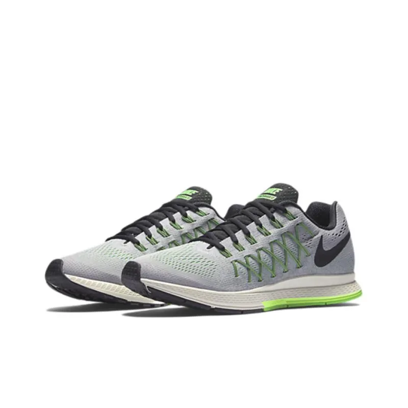 Nike Air Zoom Pegasus 32 Cushioning Anti-Slip And Wear-Resistant Low-Top Running Shoes Men's Gray Green-1