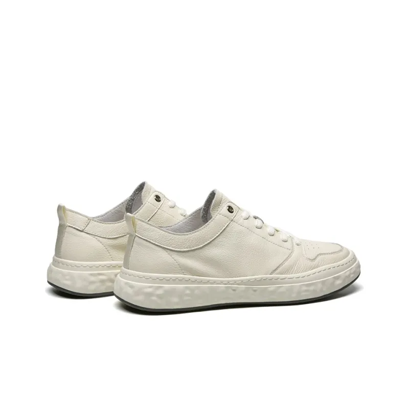 LEAVELAND Stylish Skateboarding Shoes Men's White-2