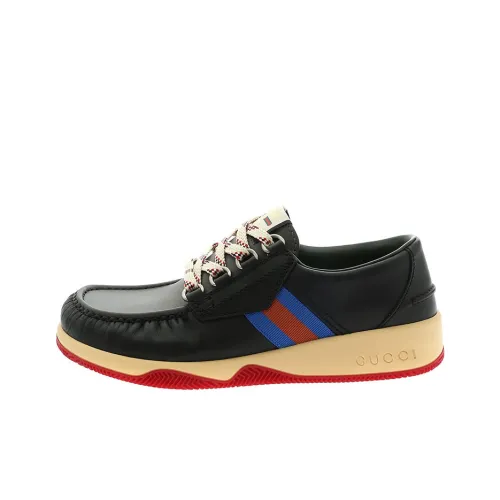 GUCCI Boat Shoes Men Black