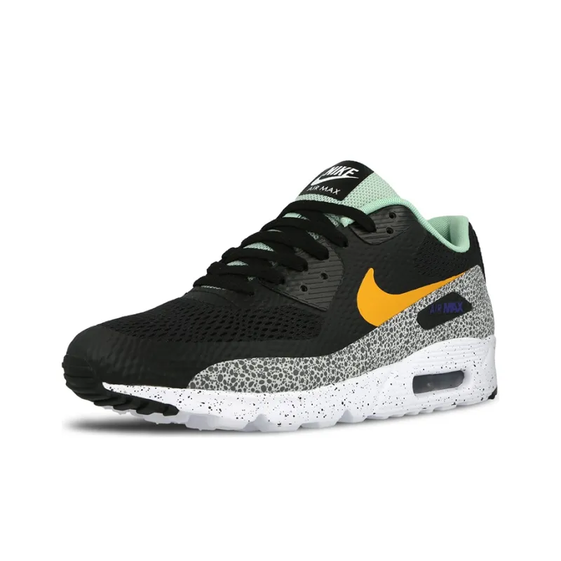 Nike Air Max 90 Cushioning Anti-Slip And Wear-Resistant Low-Top Air Cushion Running Shoes Men's Black Green-2