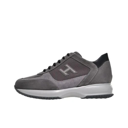 HOGAN Interactive³ Breathable Low-Top Running Shoes Womens Black