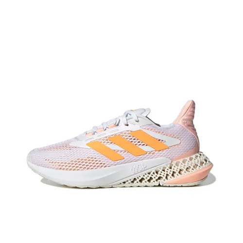 Adidas 4D FWD Pulse Running Shoes Women's Low-Top White/Orange/Pink