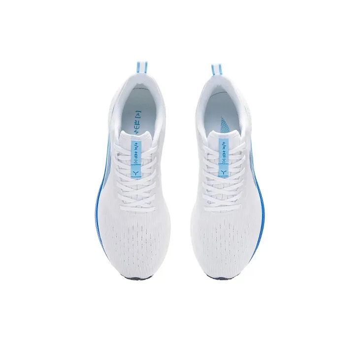 LiNing Red Hare 5 Cushioning Anti Slip And Wear Resistant Low Top Running Shoes White Blue-3