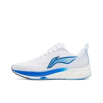 LiNing Red Hare 5 Cushioning Anti Slip And Wear Resistant Low Top Running Shoes White Blue