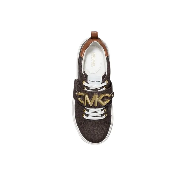 MICHAEL KORS Emmett Stylish Skateboarding Shoes Women's Brown-3
