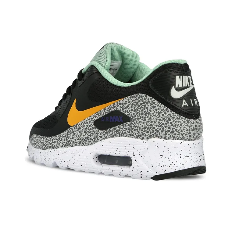 Nike Air Max 90 Cushioning Anti-Slip And Wear-Resistant Low-Top Air Cushion Running Shoes Men's Black Green-3