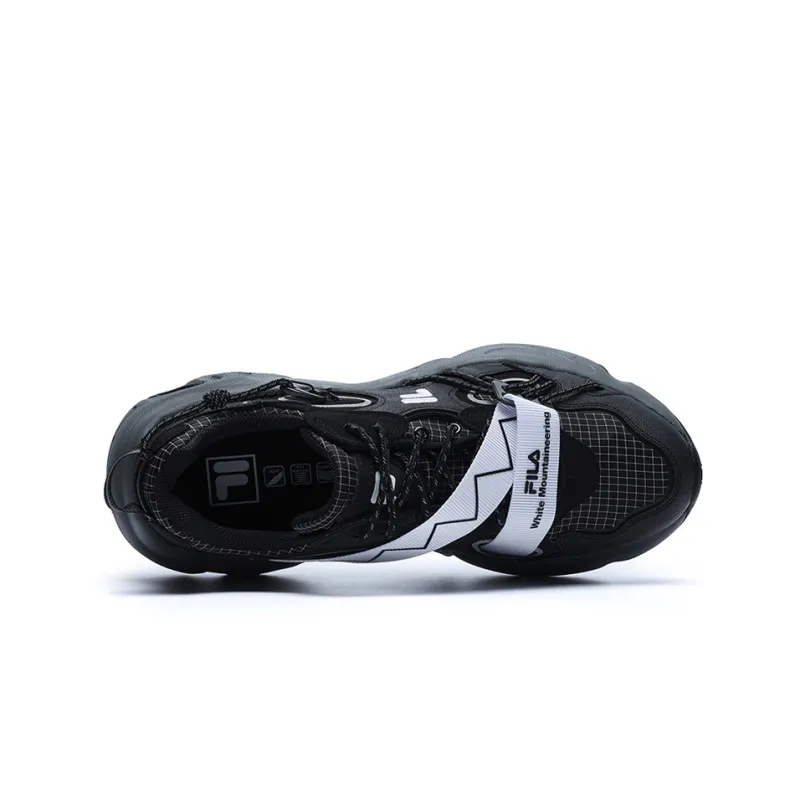 FILA FUSION Raccoon XWM Anti Slip And Wear Resistant Lightweight Low Top Casual Shoes Women's Black Gray-2