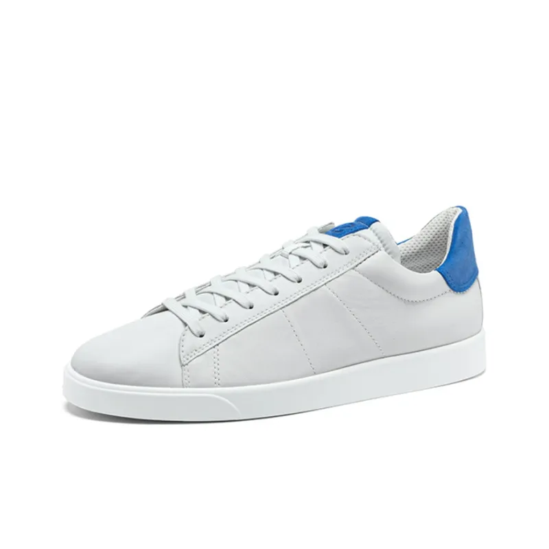 Ecco Street Light Series Stylish Skateboarding Shoes Men's White-2