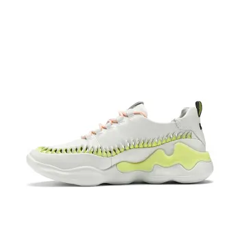 Ecco Jump Dance Cushioning Anti Slip And Wear Resistant Coverage Low Top Casual Shoes Women's Yellow White