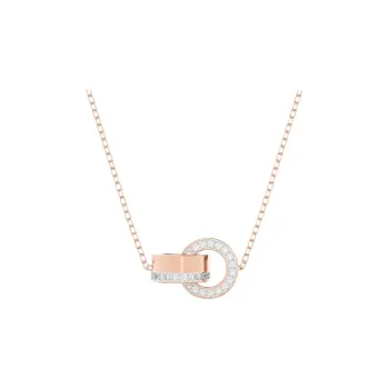 Swarovski Dextera Swarovski Element Necklaces Unisex Rose Gold