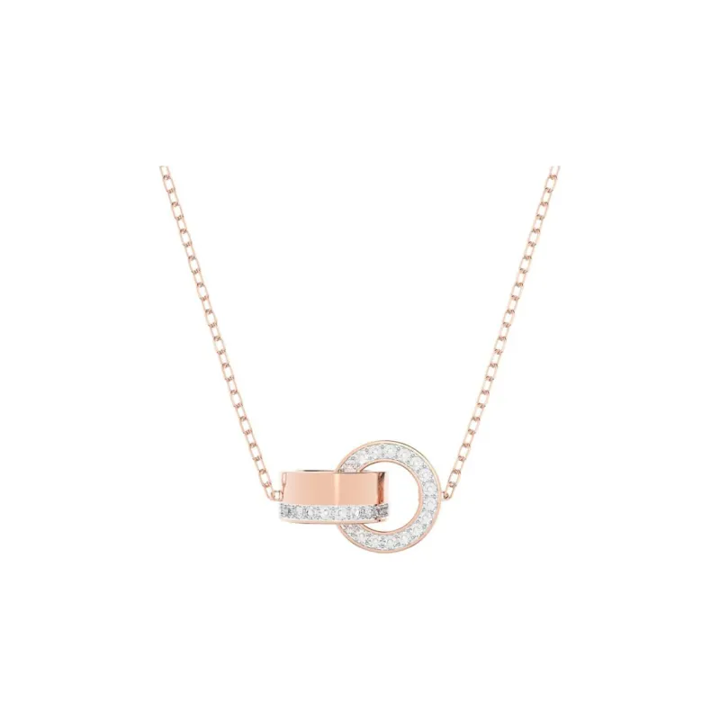 Swarovski Dextera Swarovski Element Necklaces Unisex Rose Gold-0