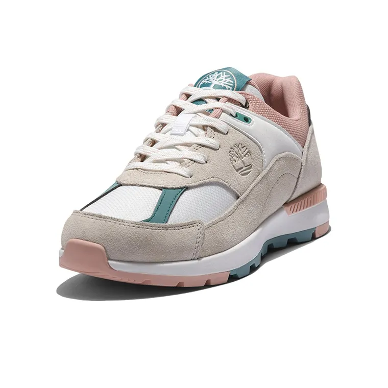 Timberland Field Trekker Casual Shoes Women's Low-Top Gray/Pink-2