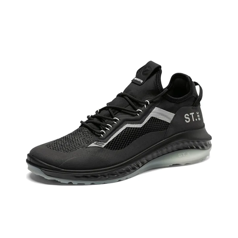 Ecco Fit For Action 360 Collection Cushioning Anti Slip And Wear Resistant Coverage Low Top Casual Shoes Men's Black-1