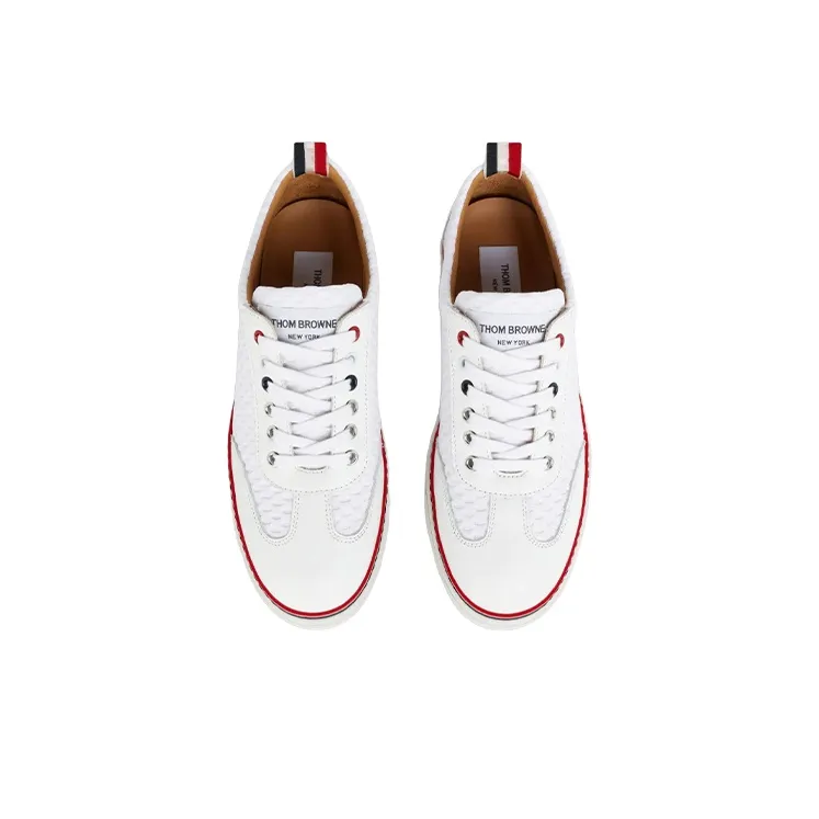 THOM BROWNE· Low Top Skateboard Shoes Women's White-3