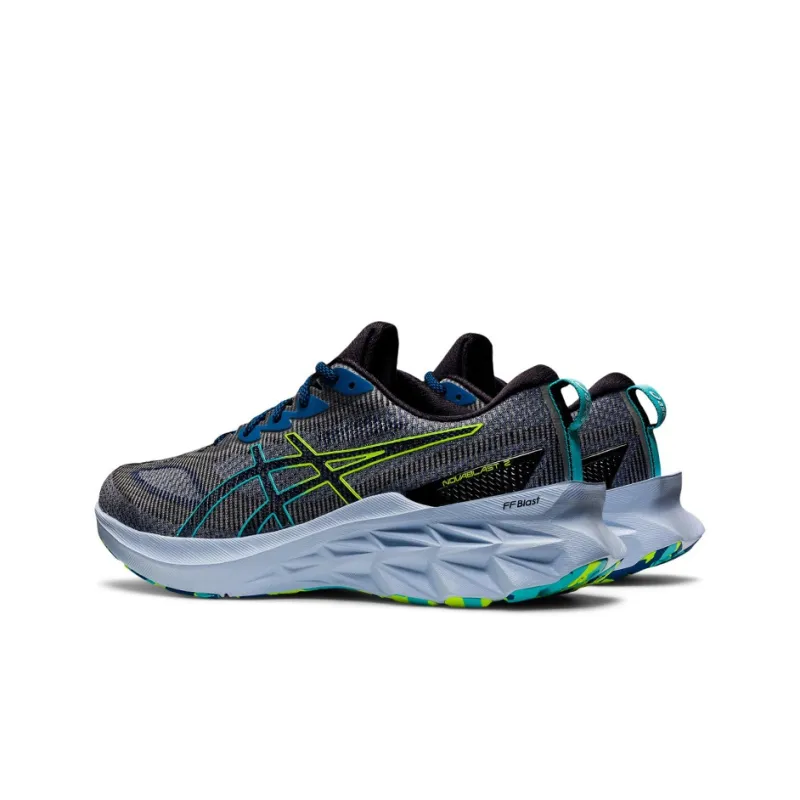 Asics Novablast 2 Le Black Hazard Green-3