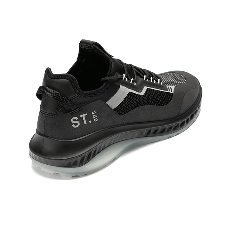 Ecco Fit For Action 360 Collection Cushioning Anti Slip And Wear Resistant Coverage Low Top Casual Shoes Men's Black-2