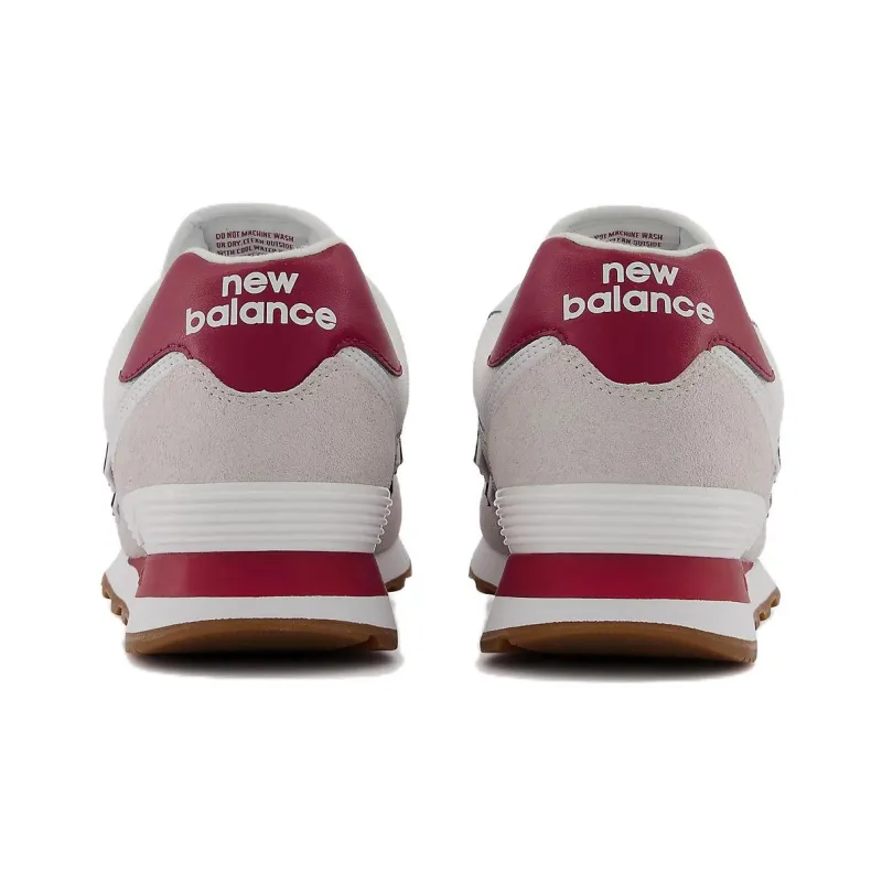 New Balance 574 White Red Gum-4