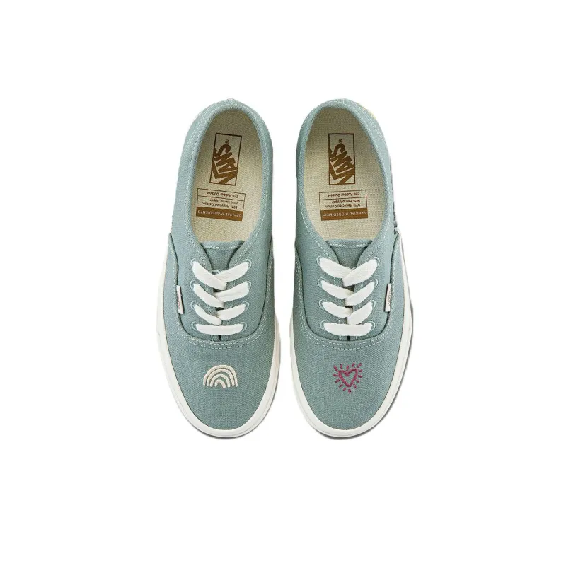 Vans Authentic Low Top Casual Skate Shoes Green Unisex-2