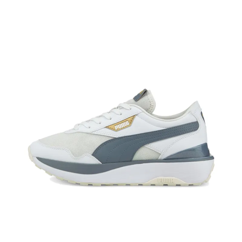 PUMA Cruise Rider GL Cushioned Anti-Slip And Wear-Resistant Lightweight Low-Top Casual Shoes Women's White Blue-0