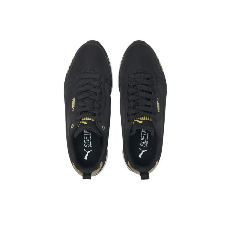 PUMA R78 Raw Metallics 'Black' Women's-2