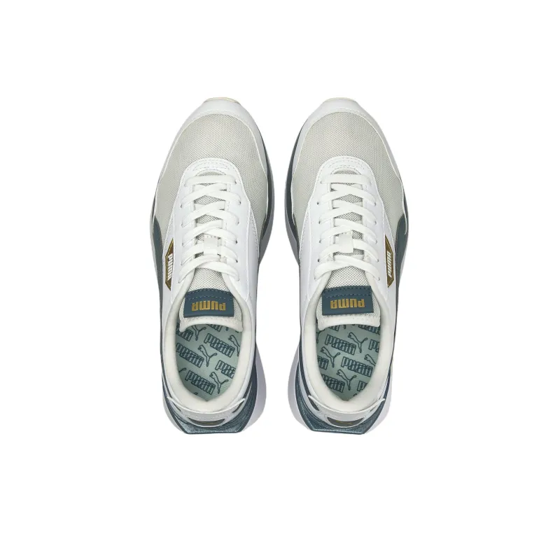 PUMA Cruise Rider GL Cushioned Anti-Slip And Wear-Resistant Lightweight Low-Top Casual Shoes Women's White Blue-2